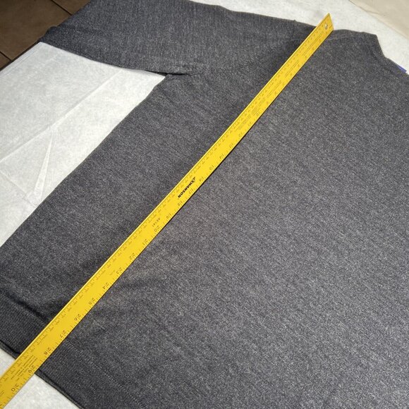 APT. 9 Seriously Soft Merino Sweater XXL Charcoal Black Gray V-Neck Pullover - Picture 7 of 7